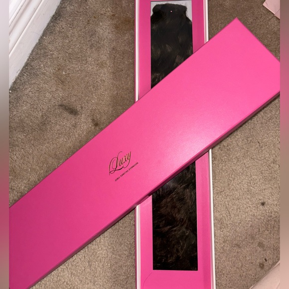 18” Medium Brown Luxy Hair Ponytail Extension. - Picture 3 of 4